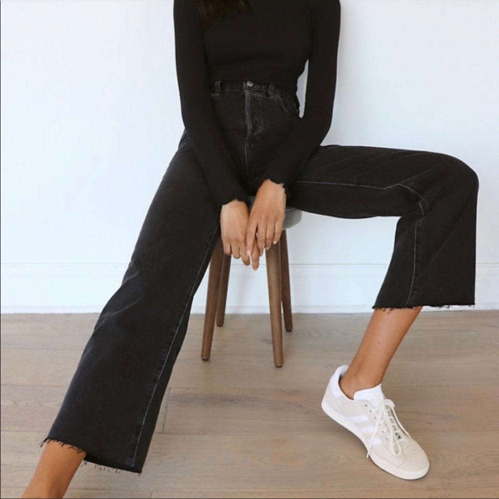 Denim Forum Aritzia Black High-Waisted Jeans - The Farrah - Size 26